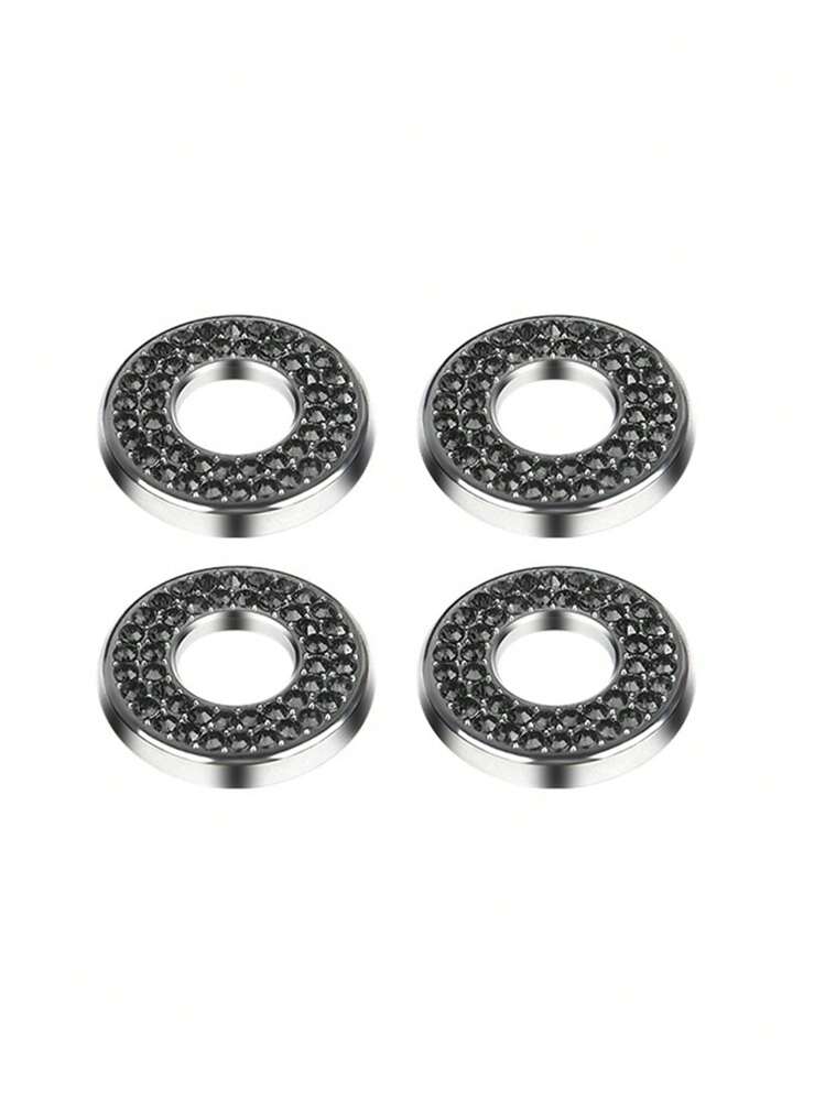 Addein 4 Adesivi Copriserrature Auto Con Strass - Per Mercedes Classe C, GLC, E, A, B, GLA, GLK - 4