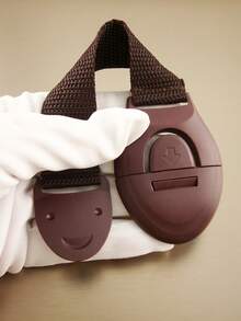 4pcs Multifunctional Face Combination Lock With Woven Strap For Bag Safety - Coffee Brown - View 2