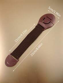 4pcs Multifunctional Face Combination Lock With Woven Strap For Bag Safety - Coffee Brown - View 3