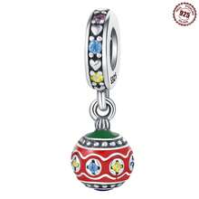 1pc Christmas Ball Shape Diy Pendant Jewelry Accessory - Apricot - View 1