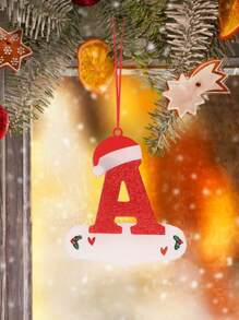 1 Miếng Mới Acrylic Ông già noel Mũ Mặt dây chuyền chữ cái , DIY Cây thông noel Vật trang trí , Viết tay Message Đối với Người , Hoàn hảo Đối với Trang trí Gia đình Tiệc Giáng sinh - Nhiều màu - Xem 13