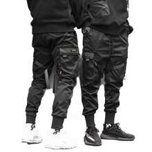 Pantalones De Chándal Hip Hop  HarajukuHombre - Negro - Ver 5