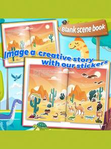 1 Bộ Hình dán Sách Đối với Trẻ em 2-4 , Học tập Đồ Chơi Hình dán Sách Đối với 1-3 , Động vật  Chủ đề Hoạt động Sách Hình dán Dành cho Cô gái Con trai Trẻ em Lứa tuổi 1-3 , 2-4 , Thú vật Thế giới - Nhiều màu - Xem 5