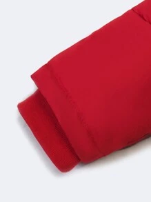 SOLOCOTE Boys' Thickened Waterproof Windproof Hooded Coat With Pockets And Zipper For Winter - Multicolor - View 6