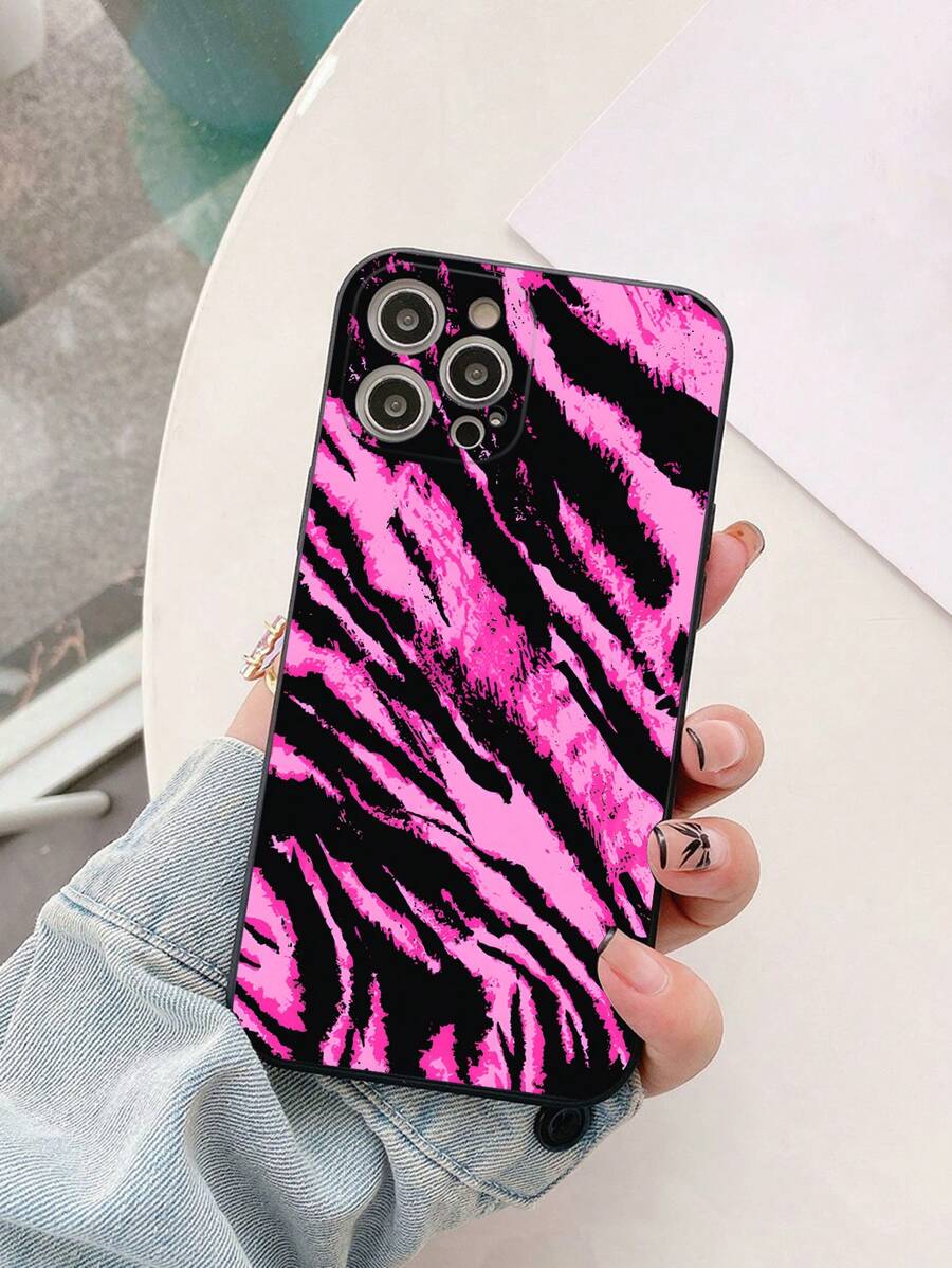 1个斑马纹手机壳，兼容 15 Pro Max、小米、三星，全包软壳，国际版，非国内版 - 彩色 - 查看 1