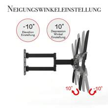 TV Mounts, Stands & Turntables - Black - View 4