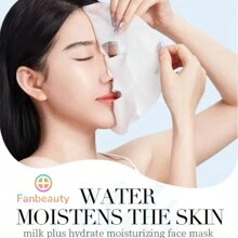 SADOER 10pcs Moisturizing Facial Mask Skin Care Beauty Face Mask Firming Anti-Aging Private Label . Whitening Facial Mask, 10pcs Moisturizing Nourishing Brightening Milk Whitening Face Mask Moisturizing Nourishing Brightening Anti-Aging Skincare Facial Masks Face Sheet Mask Skin Care Anti-Aging Skin Care - 白色 - 查看 2