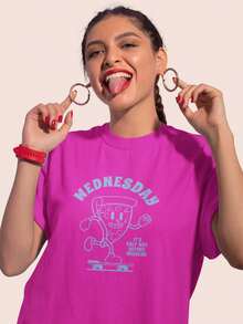 Women T-Shirts - 玫紅色 - 查看 1