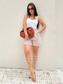 Women Tank Tops & Camis - White - View 9