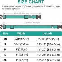 1只反光尼龍狗項圈,潛水布質地,透氣且可調節,適用於小型、中型和大型犬隻 - 橘色 - 查看 2