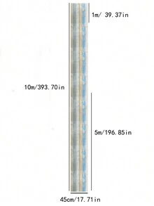 1 件地中海風格條紋 Pvc 自黏木板壁紙,非常適合家具翻新、書房和客廳牆壁裝飾 - 彩色 - 查看 2