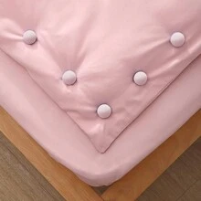 4pcs Bedding Duvet Clips, Suitable For All Kinds Of Quilts And Down Comforters, Prevent Slipping, Quilt Fasteners - Baby Pink - View 1