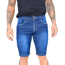 Kit 03 Bermuda Jeans Premium Masculino Elastano Short