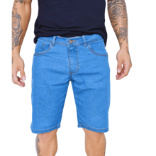 Kit 03 Bermuda Jeans Premium Masculino Elastano Short