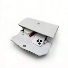 Women's Large Capacity Clutch Embellished With Rhinestones - Silver - View 5