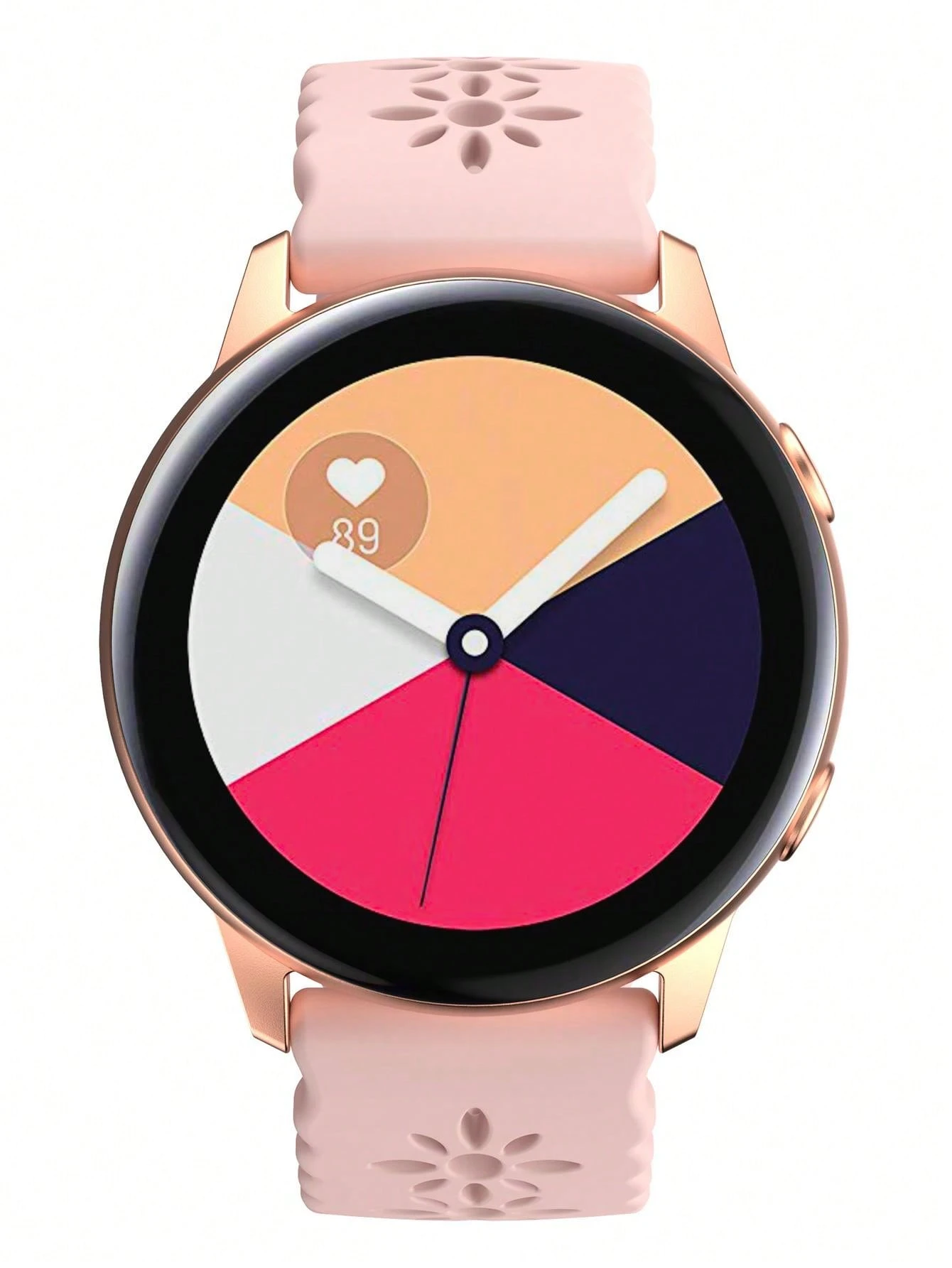 20mm 22mm 汎用 スマートウォッチ用交換用腕時計バンド、メンズ女性兼用、ピンク色、ファッション、シリコンストラップ、スポーツホロー