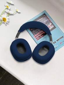 5入組矽膠保護套，具備鉤子和頭套，適用於Apple Max耳機，防止刮擦和碰撞 - 藏蓝色 - 查看 1