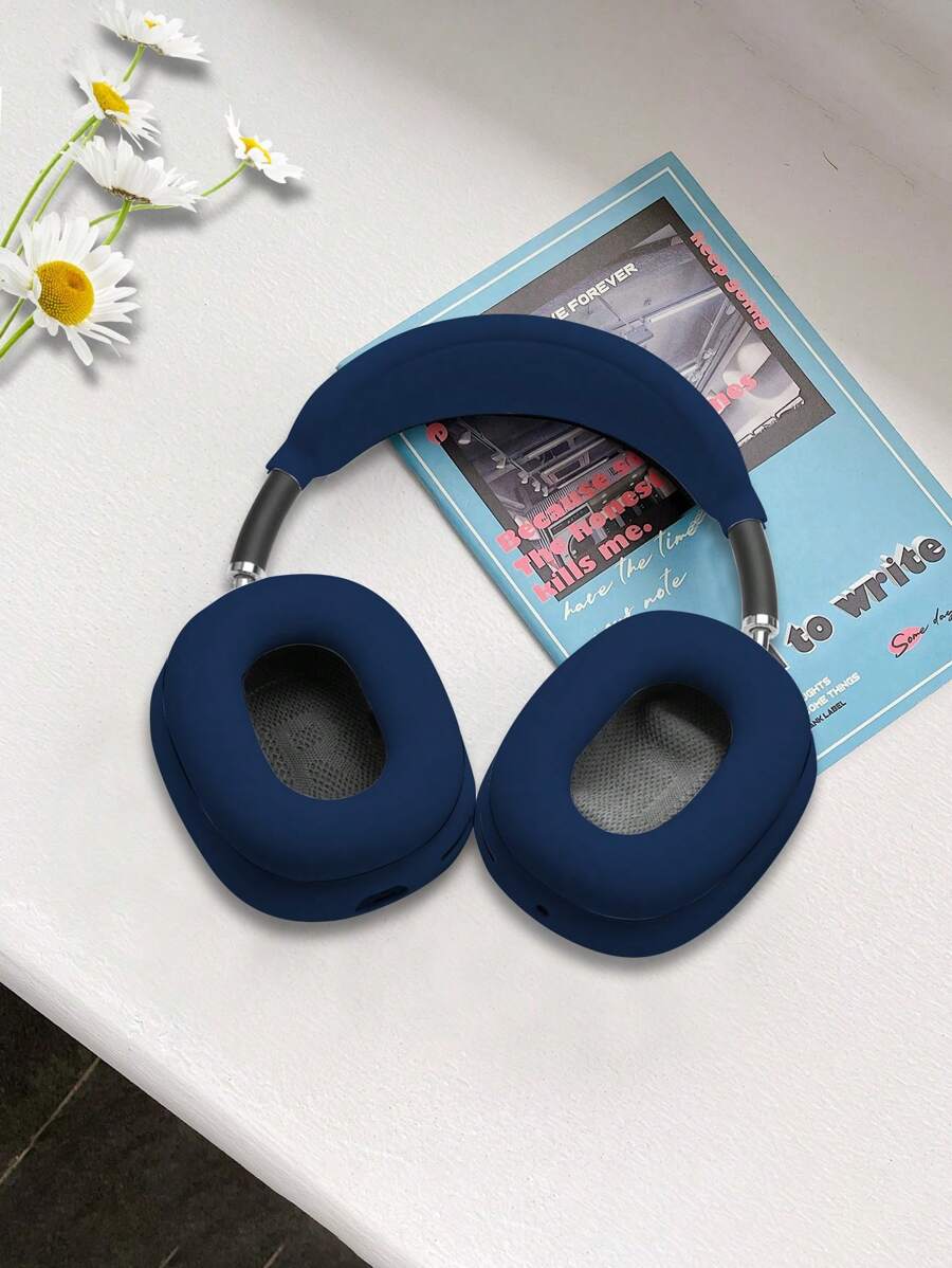 5入組矽膠保護套，具備鉤子和頭套，適用於Apple Max耳機，防止刮擦和碰撞 - 藏蓝色 - 查看 1