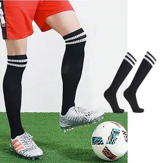 1 par de calcetines deportivos para hombre y mujer, altos hasta la rodilla, adecuados para béisbol, sóftbol, fútbol y talla grande deportes