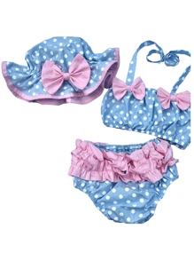 Baby Girls Sets - 淺藍色 - 查看 3