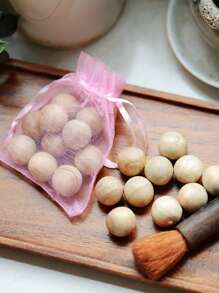 Aromatherapy Camphor Wood Ball 1 Pack Camphor Wood Strips Camphor Wood Sticks Camphor Wood Strips Deodorant Wardrobe Camphor Wood Cabinet Camphor Wood Cabinet Camphor Wood Camphor Wood Ball Camphor Wood Strips Cabinet Deodorizing Camphor Wood Ball Solid Wood Ball Deodorizing Wood Beads Camphor Wood Ball Camphor Wood Beads Solid 1.8cm Yarn Bag Anti-Moth, Insect, Moisture And Mildew Proof Wardrobe Deodorizing - Pink - View 4