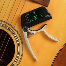 1 Afinador Y Capo 2 En 1. - Negro - Ver 8