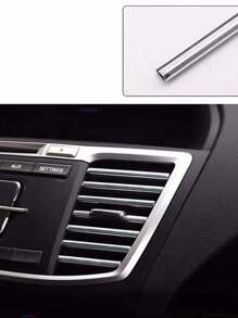 10入組車用空調出風口裝飾條 - 銀色 - 查看 2