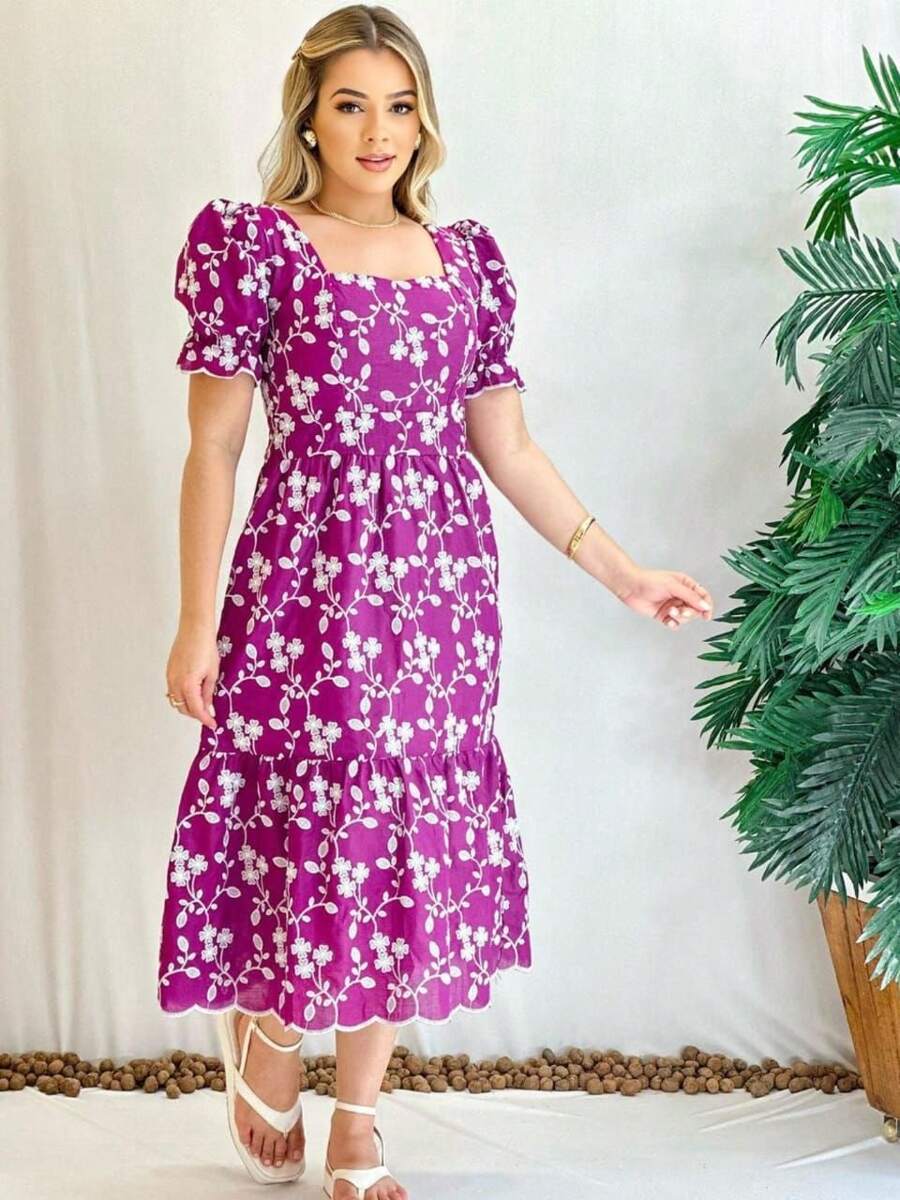 Women Dresses - 玫瑰紅 - 查看 1