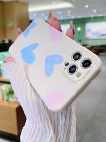 1個白色愛心和粉色愛心帶防摔iphone 13 Pro Max手機殼 - 彩色 - 查看 3