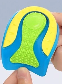2pcs/set Inner Height Increase Heel Pads, Soft Gel Shock Absorbing Insoles For Running & Sports Shoes - Blue - View 9