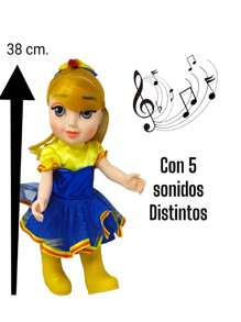 Muñeca Bely Mediana del Show con sonidos - Amarillo - Ver 4