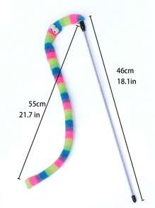 1pc Plush Eyeball Decor Cat Teaser Toy For Cat For Interaction - Pink - View 7