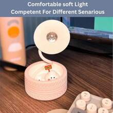 Lámpara de noche para dormitorio, herramientas de iluminación, lámpara de escritorio Led, carga Usb, lámpara de mesa, cuidado de los ojos, luz nocturna para dormitorio, luz de lectura Mini - Morado Violeta - Ver 5