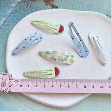 20 cái Ngẫu nhiên Kẹo Có màu sắc 5cm Nhựa Giọt nước Kẹp tóc Bộ , Bao gồm Kim loại Loại bướm , Hoa , Ngôi sao , Động vật  , Trái cây & In BB Clip Đối với Cô gái Mặc hàng ngày , Du lịch , Kỳ nghỉ , Chụp ảnh , bờ biển - Nhiều màu - Xem 7