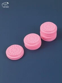 50pcs Eyelash Glue Holder False Eyelashes Glue Holder Eyelash Extension Glue Holder Pallet Pads Eyelash Extension Tool False Eyelashes Glue Holders Tray Plastic Flower Shaped Eyelash Extension Glue Pallet Pads with Self-adhesive Back for Eyelash Extension Nail Art or Tattoo Ink Application Tool-Pink