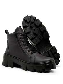 Women Pant Boots - Cà phê nâu - Xem 4