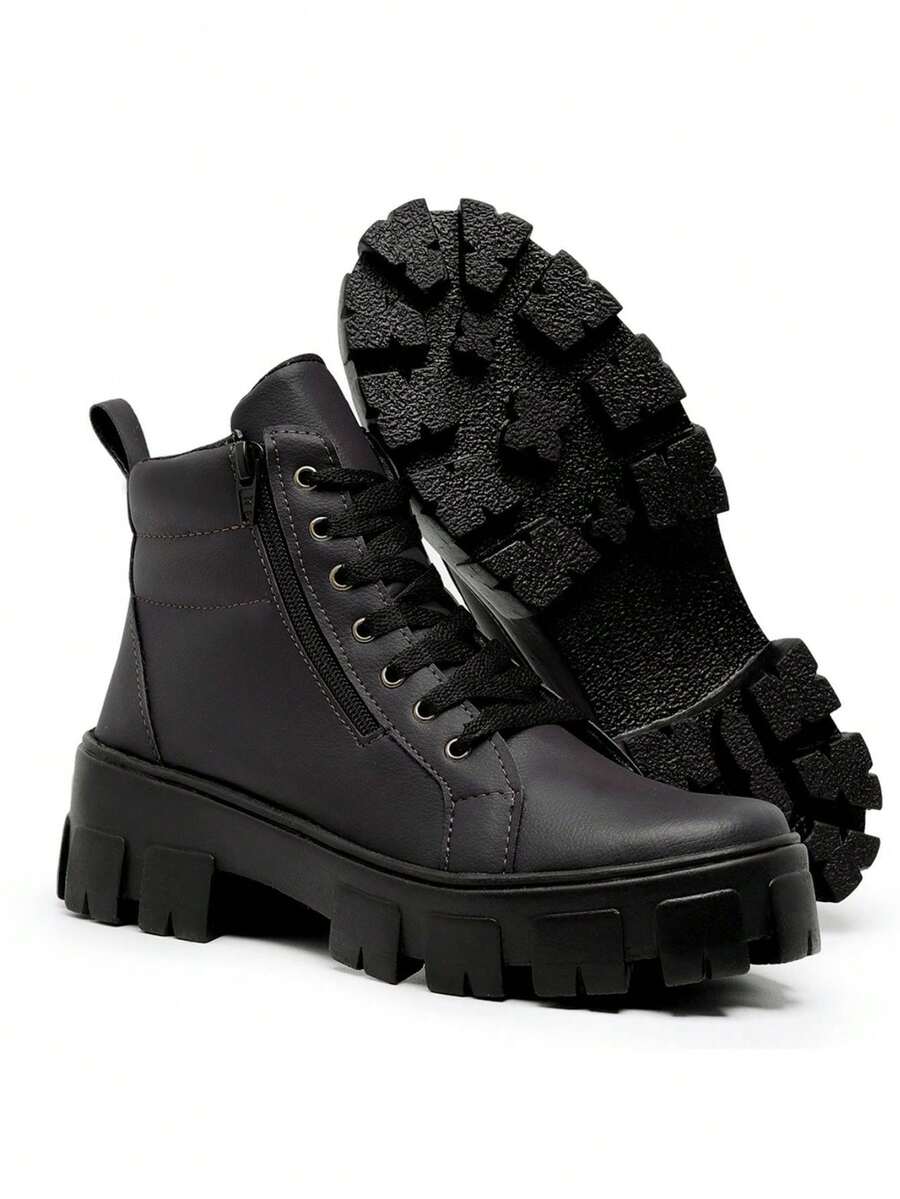 Women Pant Boots - Cà phê nâu - Xem 1