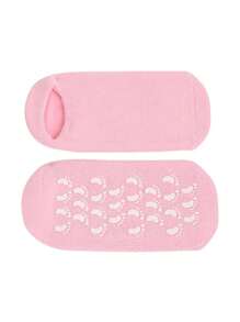 1pair Moisturizing Foot Care Gel Socks With Heel Support