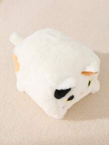 1 Pieza Juguete De Peluche En Forma De Gato Lindo De Color Aleatorio Para Entretenimiento De Mascotas - Blanco - Ver 4
