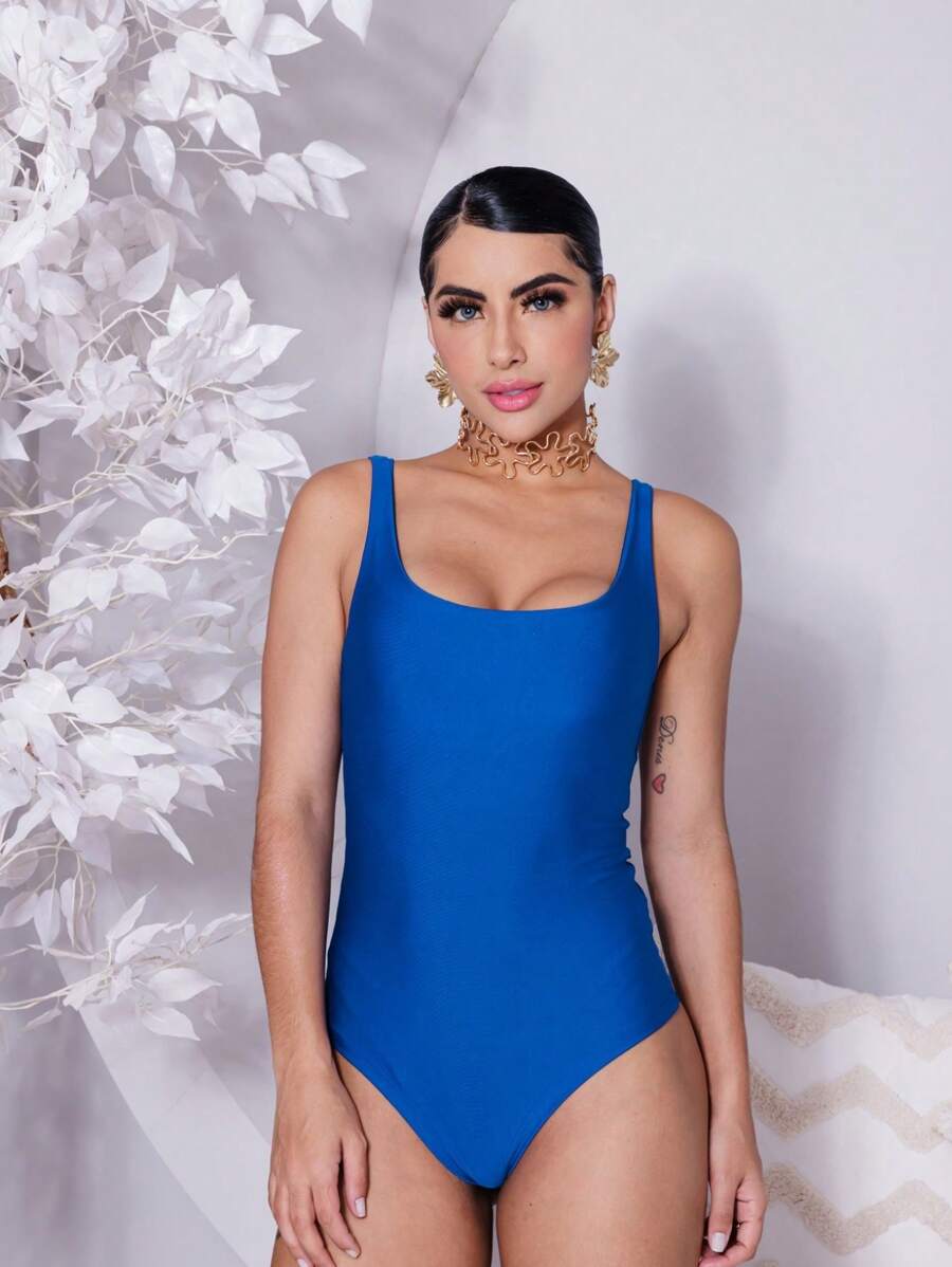 Women Bodysuits - 藍色 - 查看 1