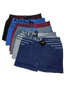 6 Pieces Of Multicolored Men's Boxers. Color And Print May Vary - Multicolor - View 1