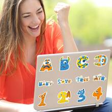 100入組字母貼紙,創意卡通英文字母筆記本、筆記型電腦、剪貼簿、水瓶裝飾貼紙套裝