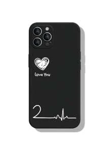 Ecg心電圖手機殼適用於iphone15 Promax小米三星全包覆軟殼 - 黑色 - 查看 1