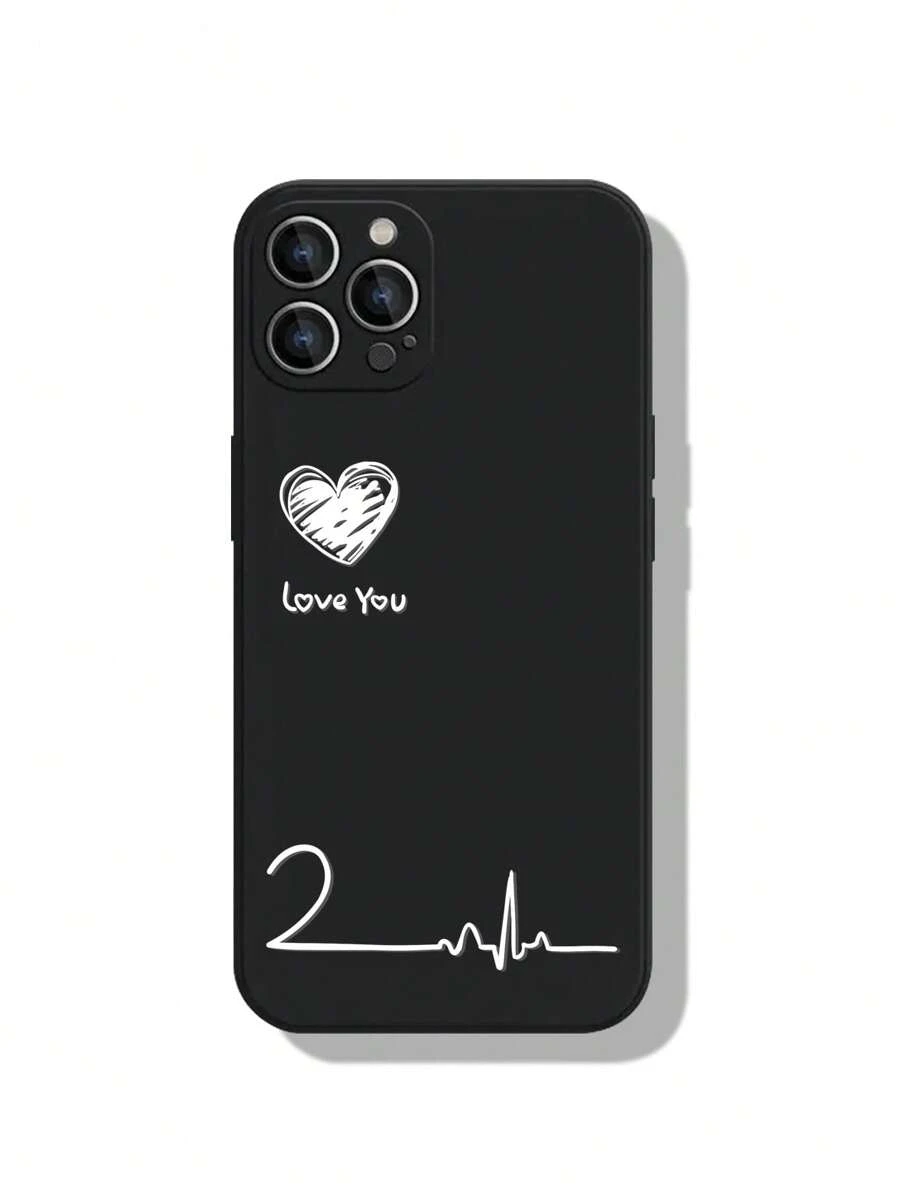 Ecg心電圖手機殼適用於iphone15 Promax小米三星全包覆軟殼 - 黑色 - 查看 1