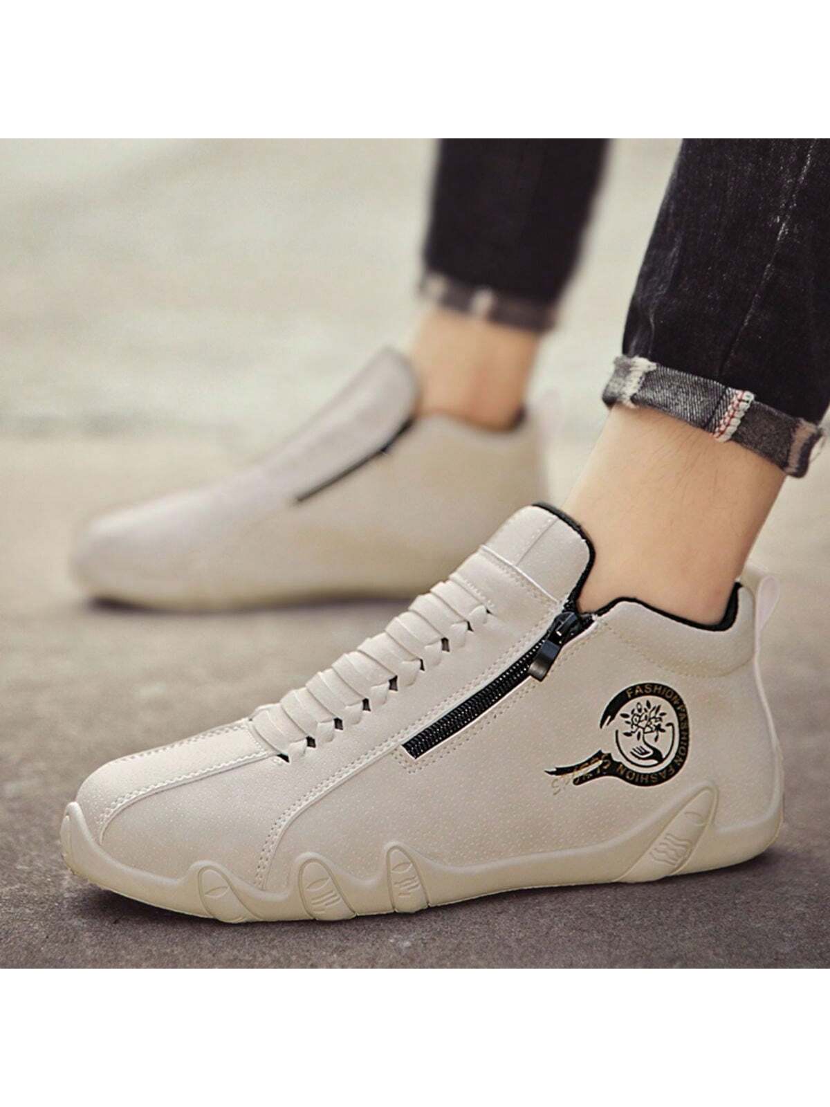 بوت رجالية جديدة للخريف والشتاء مزودة بسحاب جانبي،...