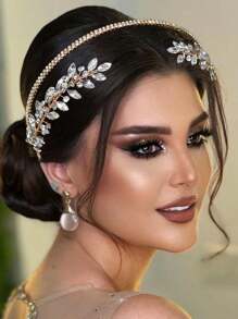 1頭級水晶新娘頭飾,頭帶,髮夾,梳子,髮針,婚紗造型裝飾,皇家款式