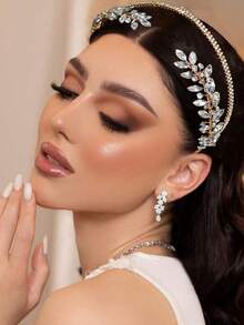 1頭級水晶新娘頭飾,頭帶,髮夾,梳子,髮針,婚紗造型裝飾,皇家款式