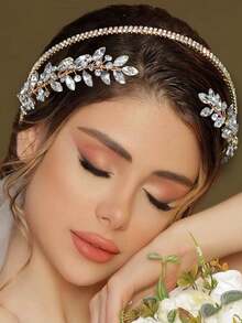 1頭級水晶新娘頭飾,頭帶,髮夾,梳子,髮針,婚紗造型裝飾,皇家款式