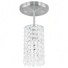 Lustre Clearcrillic Cristal Acrílico Redondo Perfeito - Prata - Visão 2