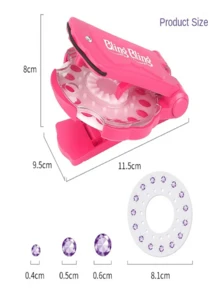 360 Piezas Pegatinas De Joyas Mágicas Para El Cabello Con Aplicador De Pedrería, Adecuado Para Juegos De Simulación De Niñas - Multicolor - Ver 5